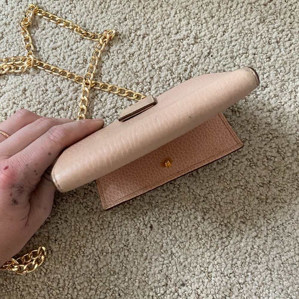 Gucci Marmont French flap bifold wallet on chain pink gold - Picture 4 of 7